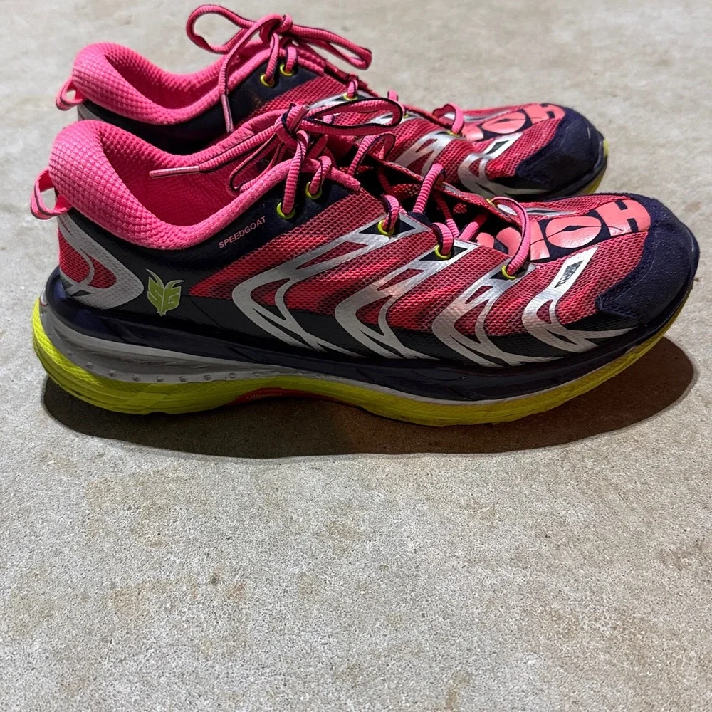 Hoka One One Speedgoat Trail Running Shoes Women’s 10 Vibram Casual Outdoor - Picture 1 of 16